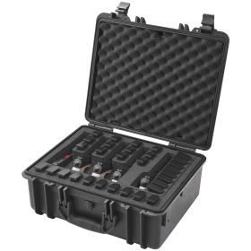 VEVOR Hard Pistol Cases with Pre-cut PU Foam, Waterproof & Dustproof Hard Gun Case for 1 Pistol, 18.9Ã—16.3Ã—8.5 in Lockable Pistol Case, Black - Defa