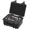 VEVOR Hard Pistol Cases with Pre-cut PU Foam, Waterproof & Dustproof Hard Gun Case for 1 Pistol, 14.1Ã—11.5Ã—7.6 in Lockable Pistol Case, Black - Defa