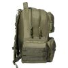 VEVOR Tactical Range Backpack for 6 Pistols Gun Backpack Green,Range Bag for Handguns Gun Case Bag with Lockable Zipper for Shooting Range Outdoor Hun