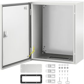 VEVOR NEMA Steel Enclosure, 20 x 16 x 10'' NEMA 4X Steel Electrical Box, IP66 Waterproof & Dustproof, Outdoor/Indoor Electrical Junction Box