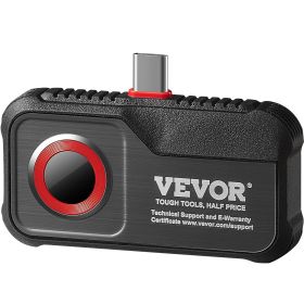 VEVOR Thermal Imaging Camera for Android, 256 x 192 IR Resolution Infrared Thermal Imager with Visual Camera, 25Hz Refresh Rate Thermal Camera for Sma