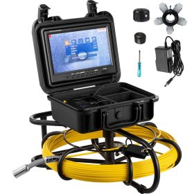 VEVOR Sewer Camera, 150FT, 9" Screen Pipeline Inspection Camera with DVR Function & 8 GB SD Card, Waterproof IP68 Borescope w/LED Lights, Industrial E