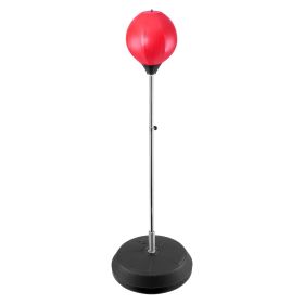 VEVOR Punching Bag, Reflex Boxing Bag for Kids & Adults, Height Adjustable Free Standing Strike Bag Set with Boxing Gloves & Stand, Workout Speed Bag