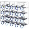 VEVOR Cell Phone Storage Locker, 20 Slots Acrylic Material with Door Locks and Keys, Wall-Mounted Cabinet Pocket Office Classroom Gym Box, Clear - 5x4