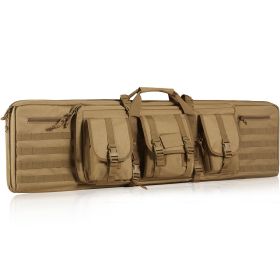 VEVOR Tactical Range Bag, 36 inch Tactical Double Firearm Bag, Soft Outdoor Tactical Case with Lockable Zipper, Portable Handle & Shoulder Strap, 3 La
