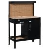 Multipurpose Tool Table, Storage Cabinet with Keys Workshop Tool Table with Slide Drawer. - as picture
