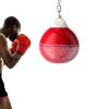 Home Gym 18 Inch Water Punching Bag with Adjustable Metal Chain - Red - Exercise & Fitness