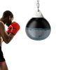 Home Gym 18 Inch Water Punching Bag with Adjustable Metal Chain - Black - Exercise & Fitness