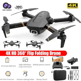 4DRC V4 Drone with 1080P HD Camera for Adults and Kids, Foldable Quadcopter with Wide Angle FPV Live Video, Trajectory Flight, App Control,Optical Flo