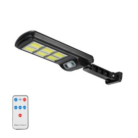 Outdoor Solar Flood Lights Sensor Light for Street Front Door Deck - Black B - Flood Lights