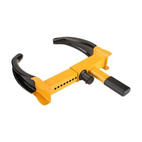 Adjustable Anti Theft Trailer Lock Wheel Clamp for ATV SUV Car Motorcycles - Yellow - Wheel Locks