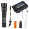 Tactical LED Flashlight Zoomable Rechargeable Search Light Torch 50000LM with 5Modes SOS Night Light For Night Walking Adventures - Flashlight
