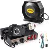 VEVOR 200W Siren Bundle 8 Tones Emergency Warning Siren with PA Speaker MIC System Vehicle Siren Box Fit for Police, Ambulance, Fire Fighting and Engi