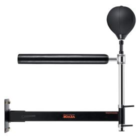 VEVOR Wall Mount Boxing Spinning Bar, Spinning Bar with Punching Ball, Adjustable Boxing Speed Trainer, Reflex Boxing Bar with Gloves, Boxing Training
