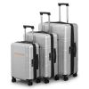 Luggage Expandable Suitcase PC+ABS 3 Piece Set with TSA Lock Spinner - as picture