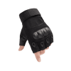 Tactical Fingerless Airsoft Gloves for Outdoor Sports - Black - L
