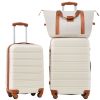 Hardshell Luggage Sets 2Pcs + Bag Spinner Suitcase with TSA Lock Lightweight 20" + 24" - as Pic