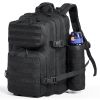 Tactical Backpack 25L Military Backpack with Molle Mode & 3 Compartments, Military Tactical Backpack For Men Molle Daypack 3 Day Bug Out Bag Hiking Ru