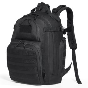 Tactical Backpack 25L Military Backpack with Molle Mode & Sponge Pad Black - 25 L