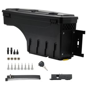Right Passenger Side Truck Bed Storage Box Fit for 1994-2002 Dodge Ram & 1980-1996 Ford F-Series & 1988-1998 Chevy GMC C/K, Key Lockable Lid Waterproo