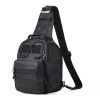 Tactical Sling Bag 10L Military Rover Shoulder Sling Backpack Black, for Men, Outdoor Military Rover Shoulder Sling Chest Pack MOLLE system, for Sport