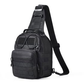 Tactical Sling Bag 10L Military Rover Shoulder Sling Backpack Black, for Men, Outdoor Military Rover Shoulder Sling Chest Pack MOLLE system, for Sport