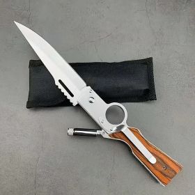 EDC Tactical Folding Knife - High Performance Stainless Steel, Secure Grip Handle, Easy One-Hand Operation - Ultimate Outdoor & Survival Tool - stainl