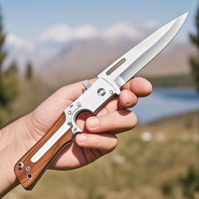 ClimbingTools Compact Tactical Knife for Climbers on The Go - stainless steel