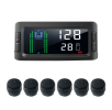 PST601T6WF  Solar Tire Pressure Sensor for 6-Wheel Trucks, RVs, Trailers, Buses, and Engineering Vehicles with 6-38 Tire Count Display Relay Signal>40