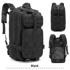 3 layers large storage hiking camping climbing outdoor mobile transportation travel bag military camouflage multifunctional tactical backpacks - black