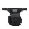 Motorcycle Crossbody Bag, Men's Leg Bag, Multifunctional Outdoor Tactical Waterproof Cell Phone Running Sports Waist Bag - black