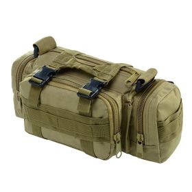 Men's Shoulder Photography Camera Bag Multifunctional Crossbody Tactical Outdoor Waterproof Sports Waist Bag - desert color