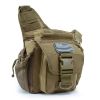 Camouflage shoulder saddlebags crossbody riding photography camera bag outdoor tactical fanny pack crossbody bag - desert color