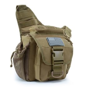 Camouflage shoulder saddlebags crossbody riding photography camera bag outdoor tactical fanny pack crossbody bag - desert color
