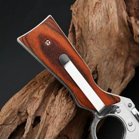 SurvivalKitUpgrade Versatile Tactical Knife with Pocket Clip - stainless steel