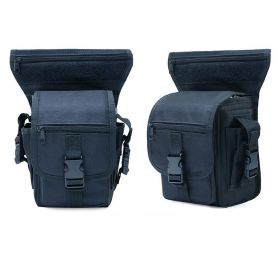 Multifunctional bag riding motorcycle satchel outdoor waterproof sports fanny pack men's large-capacity tactical strap bag - black