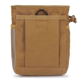 Recycling bag Sundries bag men's camouflage site work outdoor mountaineering storage tactical waist pack storage bag - desert yellow