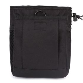 Recycling bag Sundries bag men's camouflage site work outdoor mountaineering storage tactical waist pack storage bag - black
