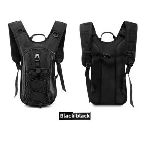 Waterproof Running Sports Bag, Camping Tactical Water Bag Outdoor Hiking Large Capacity Bicycle Riding Backpack - black