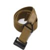 New nylon multi-function pure black training outdoor elastic elastic sports belt men's tactical belt - Brown