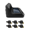 PST601PSU6   Solar Tire Pressure Sensor 6-wheeled trucks, RVs, trailers, buses, engineering vehicles 6-38 tire digital display repeater signal>40m sol