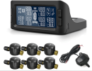 PST601PSU6   Solar Tire Pressure Sensor 6-wheeled trucks, RVs, trailers, buses, engineering vehicles 6-38 tire digital display repeater signal>40m sol