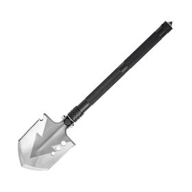 Folding Multitool Portable Compact Camping Survival Shovel - Black - Style A