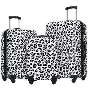 Hardshell Luggage Sets 3 pcs Spinner Suitcase with TSA Lock Lightweight-20"+24"+28" Luggages - as Pic