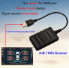 PSTY06 External Tire Pressure Sensor USB Tire Pressure Monitoring Sensor CR2450 Button Battery Bluetooth Communication 4.0/5.0 Monitoring Sensor TPMS