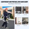 Telescoping Extension Ladder 12.5FT A-Shape w/ Stabilizer Bar for RV - 12.5 ft