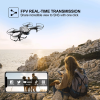 4DRC V20 RC Drone WIFI FPV 6K HD Dual Camera Gesture Photo Quadcopter 2 Battery,Suitable for beginners. - black