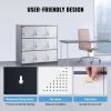 VEVOR Metal Locker for Employees, 9 Doors Storage Cabinet with Card Slot, Gray Steel Employee Lockers with Keys, 66lbs Loading Capacity office Storage
