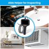 4.3in Inspection Camera with Light Articulating Borescope Endoscope Camera with 16.4FT Wire 2 Modes 3 Adjustable Brightness IP67 Waterproof for Plumbi