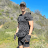 Tactical Fingerless Airsoft Gloves for Outdoor Sports - Black - L